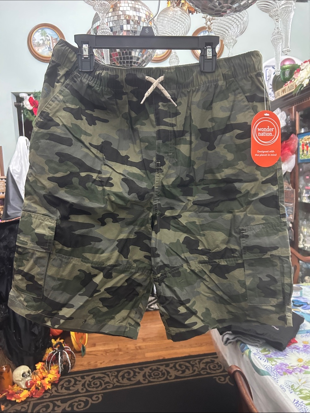wonder nation Green Camo Cargo Shorts